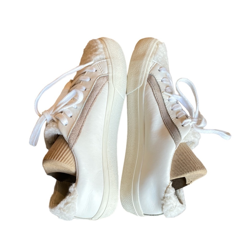 Madewell Sidewalk Low-Top Sneakers in Leather: Sherpa Edition size W5 M3.5 - Picture 5 of 9